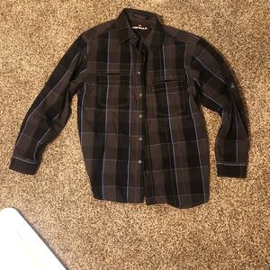 Boys button up shirt plaid